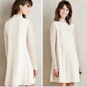 Anthropologie Lace Mini Dress
